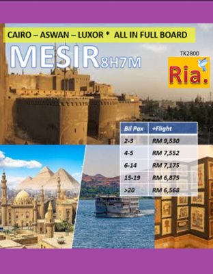 Private Mesir- Cairo-Aswan-Luxor