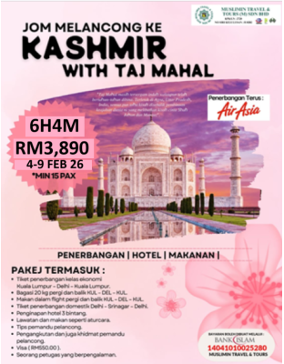 Kashmir Taj Mahal 6H4M
