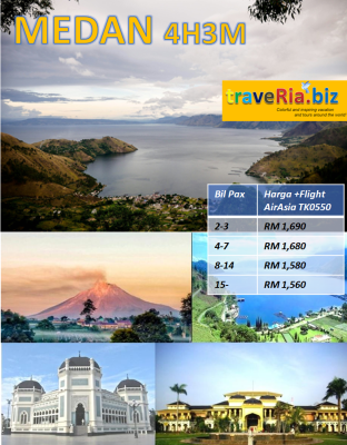 Private Medan - Lake Toba - Brastagi 4H3M