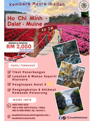 HO CHI MINH - DALAT - MUINE 4H3M