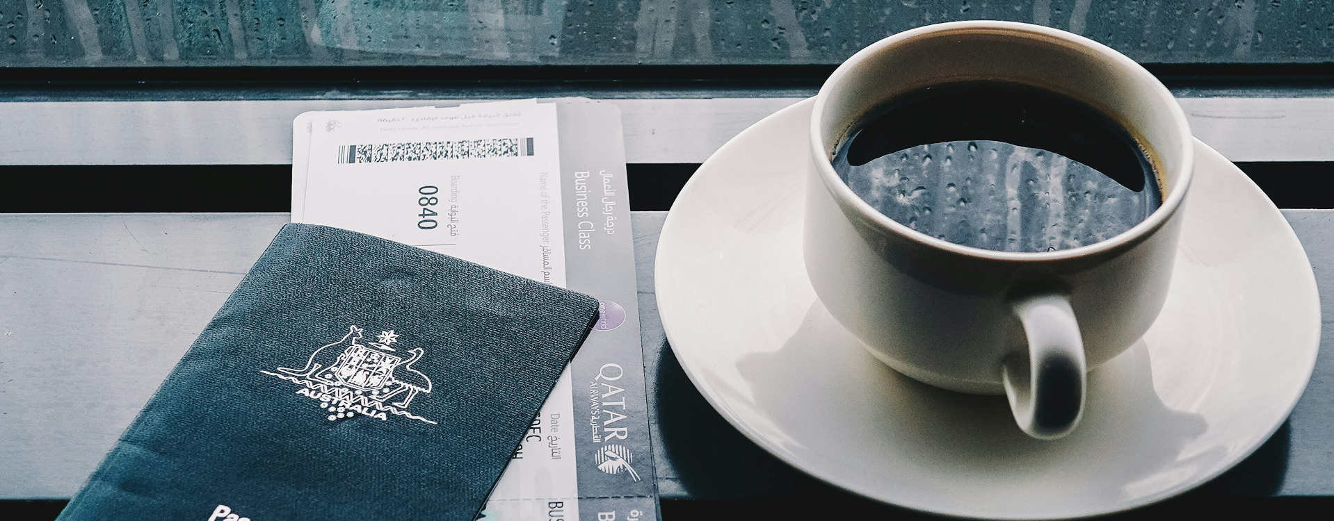 ticket and coffee